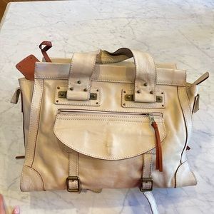 VINTAGE Chloe Tracy Cream Satchel Bag